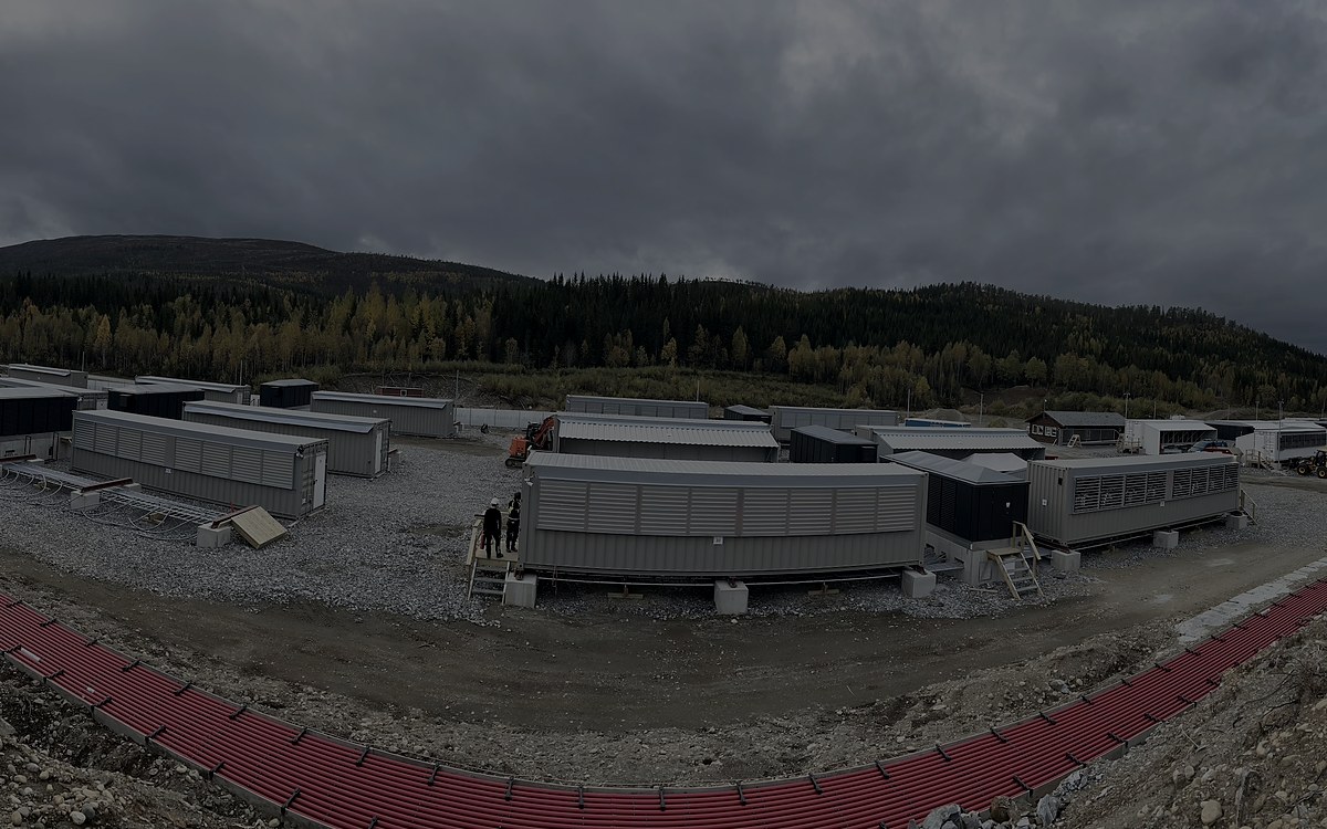 B0 — 100 MW forced air-cooled mining deployment in Norway