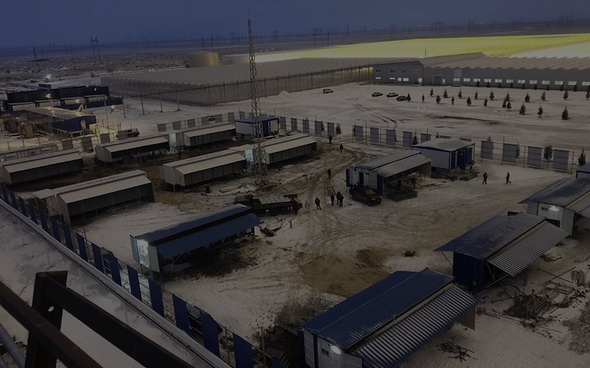 Ekibastuz — 45 MW air-cooled mobile container deployment in Kazakhstan